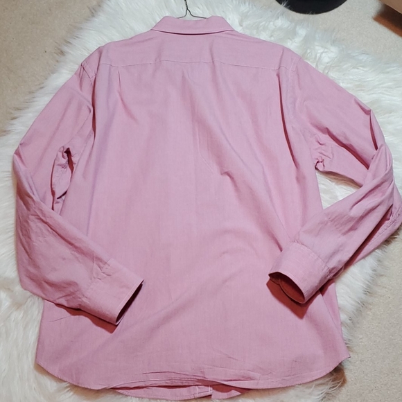 J. Crew white and red stripped button down L - Picture 4 of 8